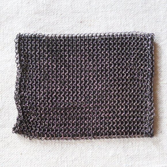 Vintage Eighties Chainmail Cuff Bracelet - Picture 7 of 7